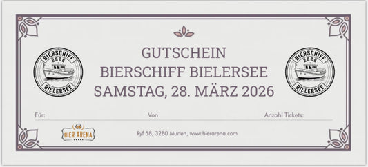 Gutschein Bier Schiff 2026