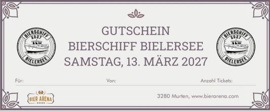 Gutschein Bier Schiff Bielersee 2027