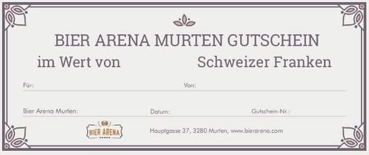 Bier Arena Murten Gutschein (Fr. 50.-)