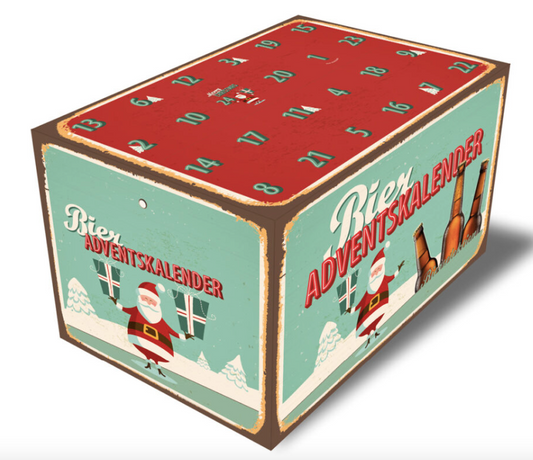 Bier Adventskalender Retro Design (Variante Abholung Laden oder Heimlieferung Region Murten/Bern)